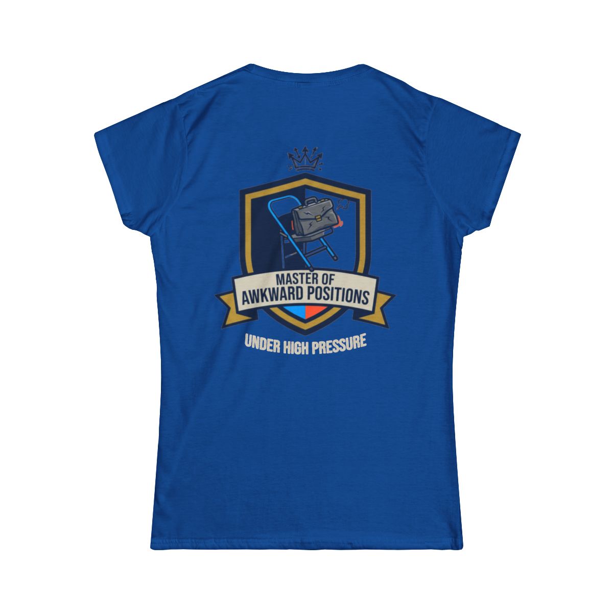 Color: Royal | Master of Awkward Positions Women's Tee