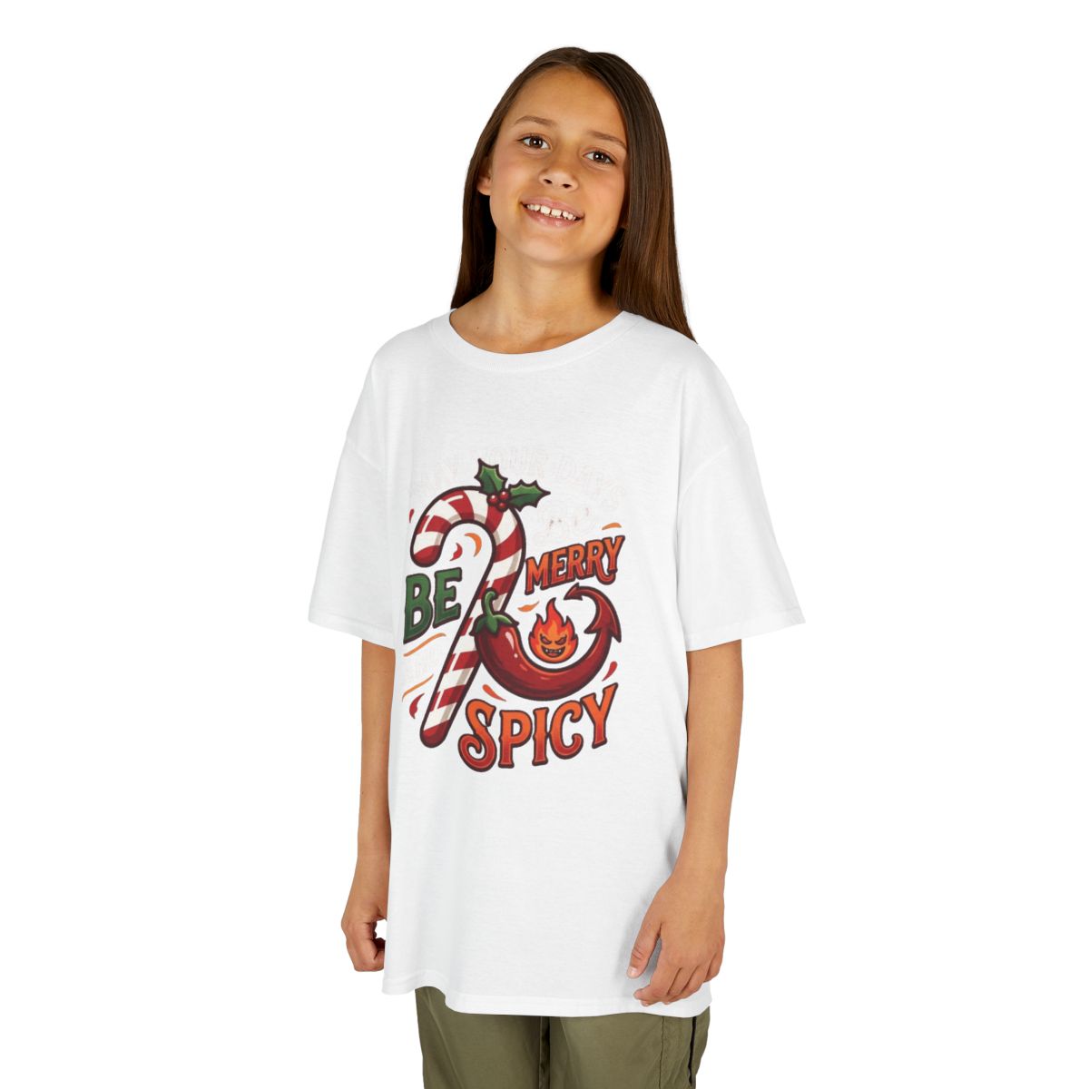 Color: White | May Your Days Be Merry and Spicy Kids Tee