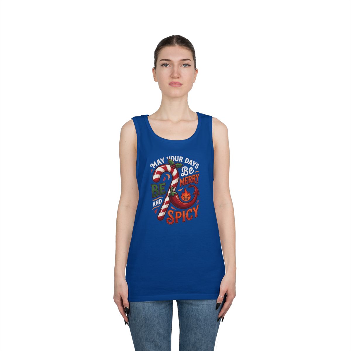 Color: Royal | May Your Days Be Merry and Spicy Tank Top