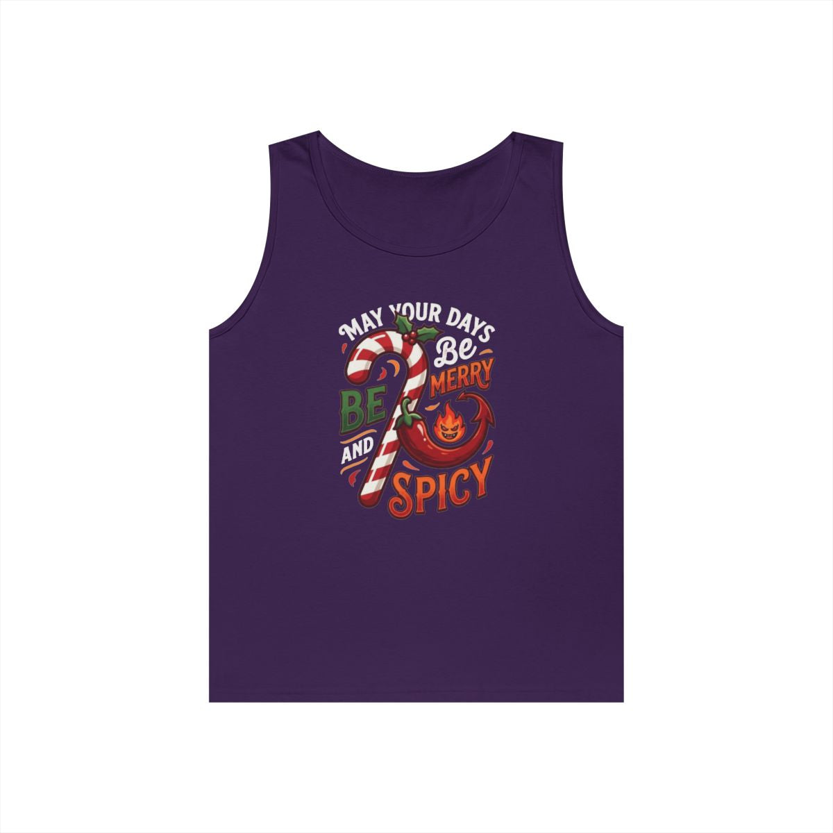 Color: Purple | May Your Days Be Merry and Spicy Tank Top