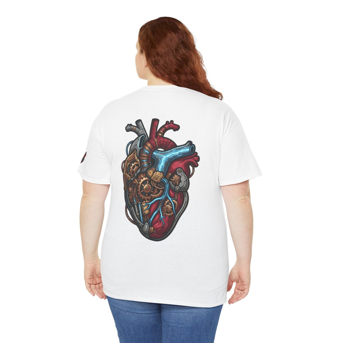 Color: White | Mechanical Heart Premium Graphic Tee