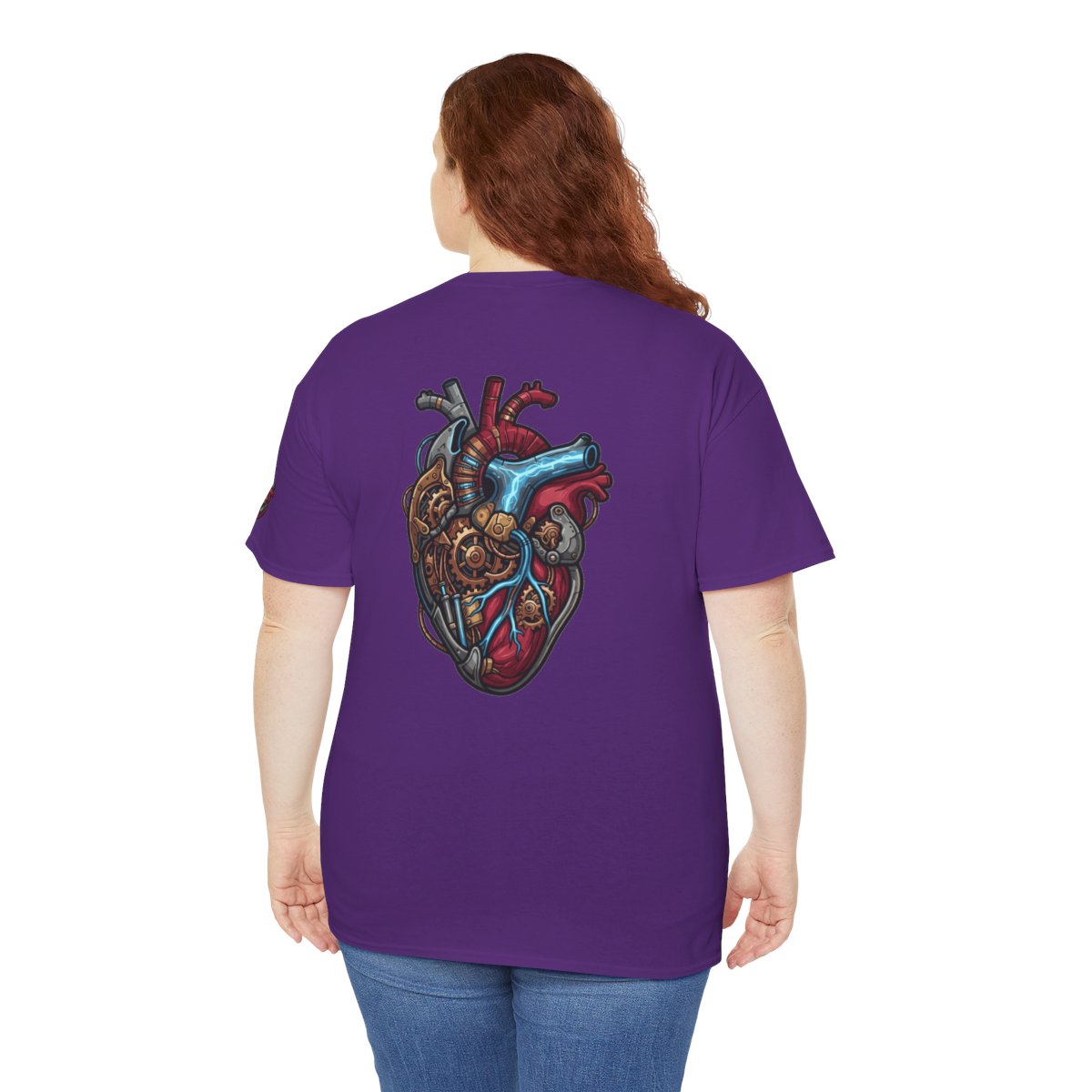 Color: Purple | Mechanical Heart Premium Graphic Tee