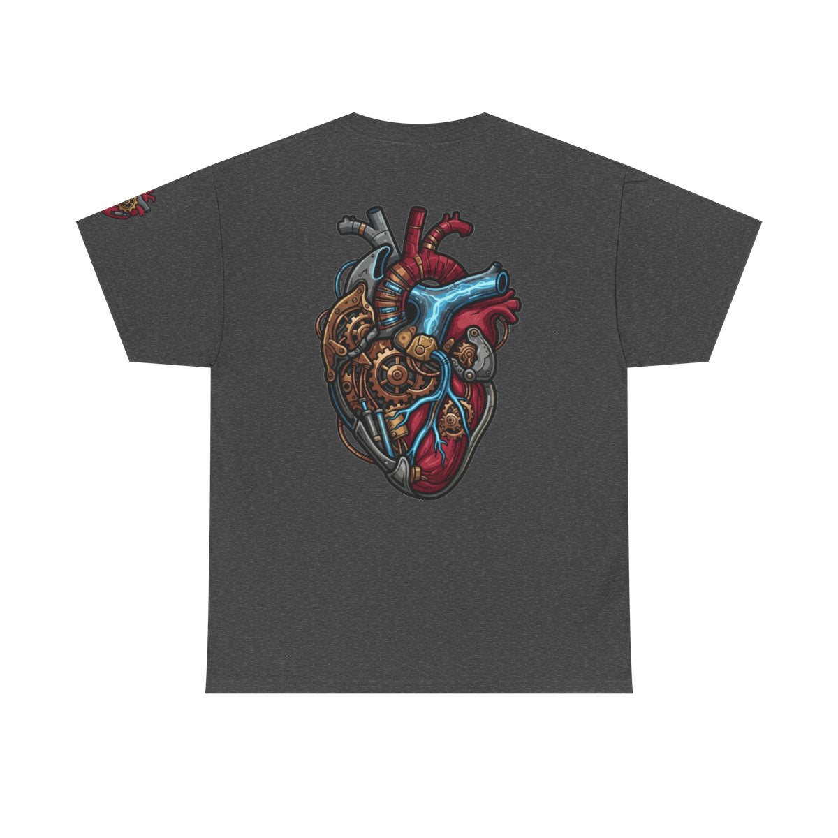 Color: Dark Heather | Mechanical Heart Premium Graphic Tee