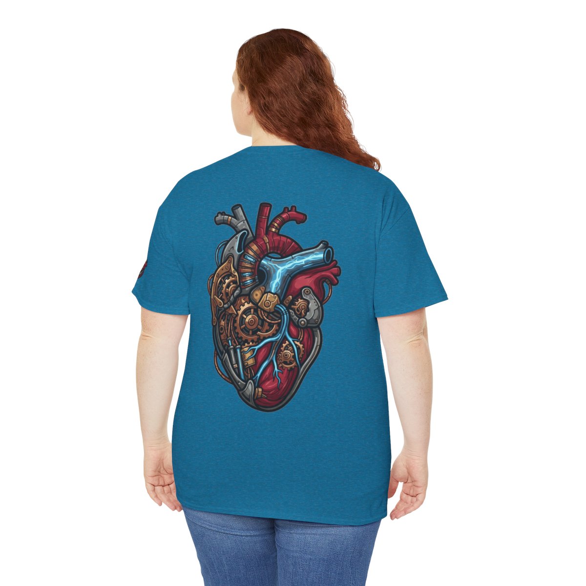 Color: Antique Sapphire | Mechanical Heart Premium Graphic Tee