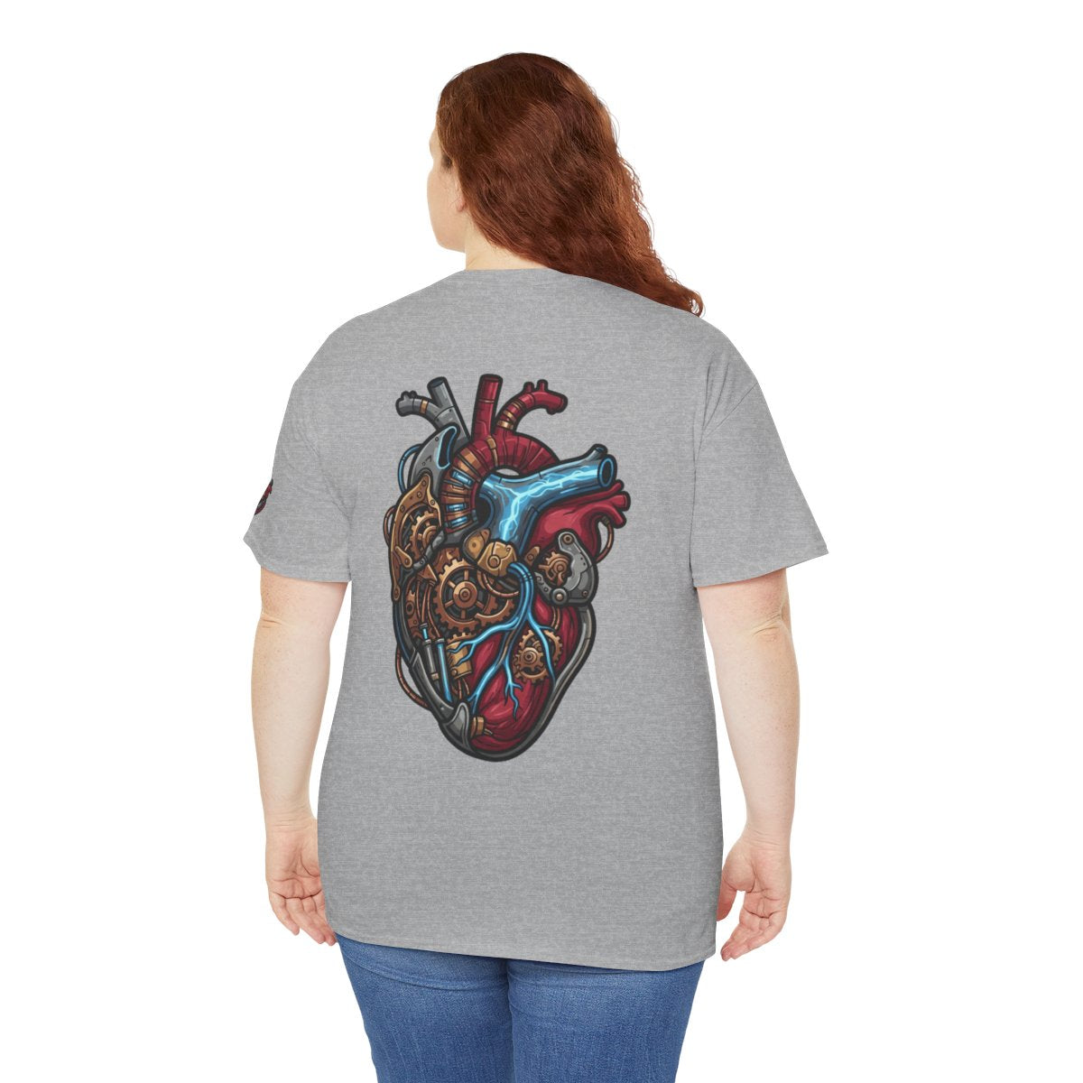Color: Sport Grey | Mechanical Heart Premium Graphic Tee