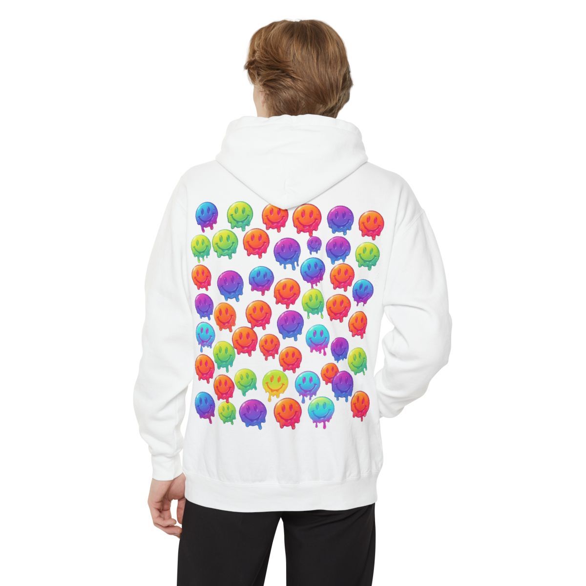 Color: White | Melting Hot Garment-Dyed Hoodie