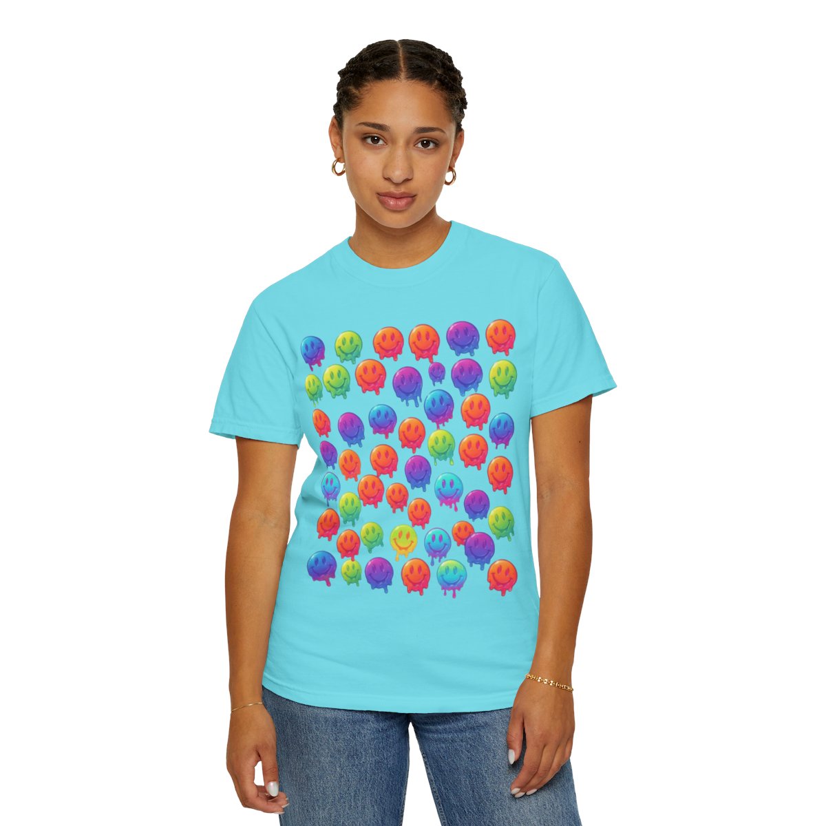 Color: Lagoon Blue | Melting Hot Unisex Garment-Dyed Tee