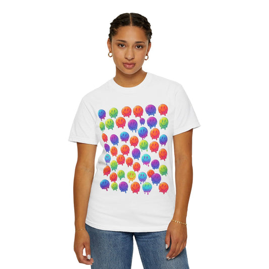 Color: White | Melting Hot Unisex Garment-Dyed Tee