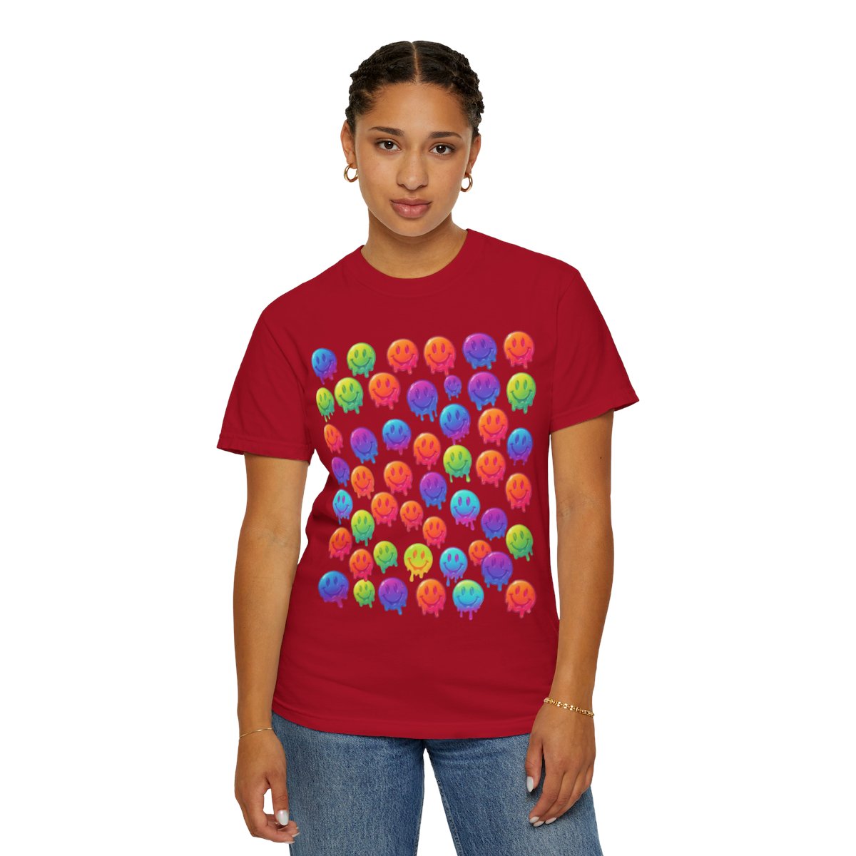 Color: Red | Melting Hot Unisex Garment-Dyed Tee