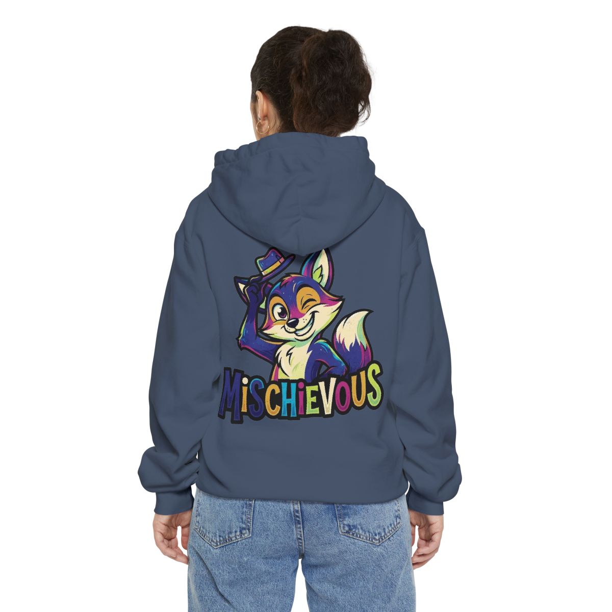 Color: Denim | Mischievous Garment-Dyed Hoodie