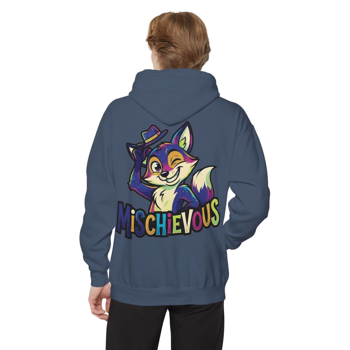 Color: Denim | Mischievous Garment-Dyed Hoodie