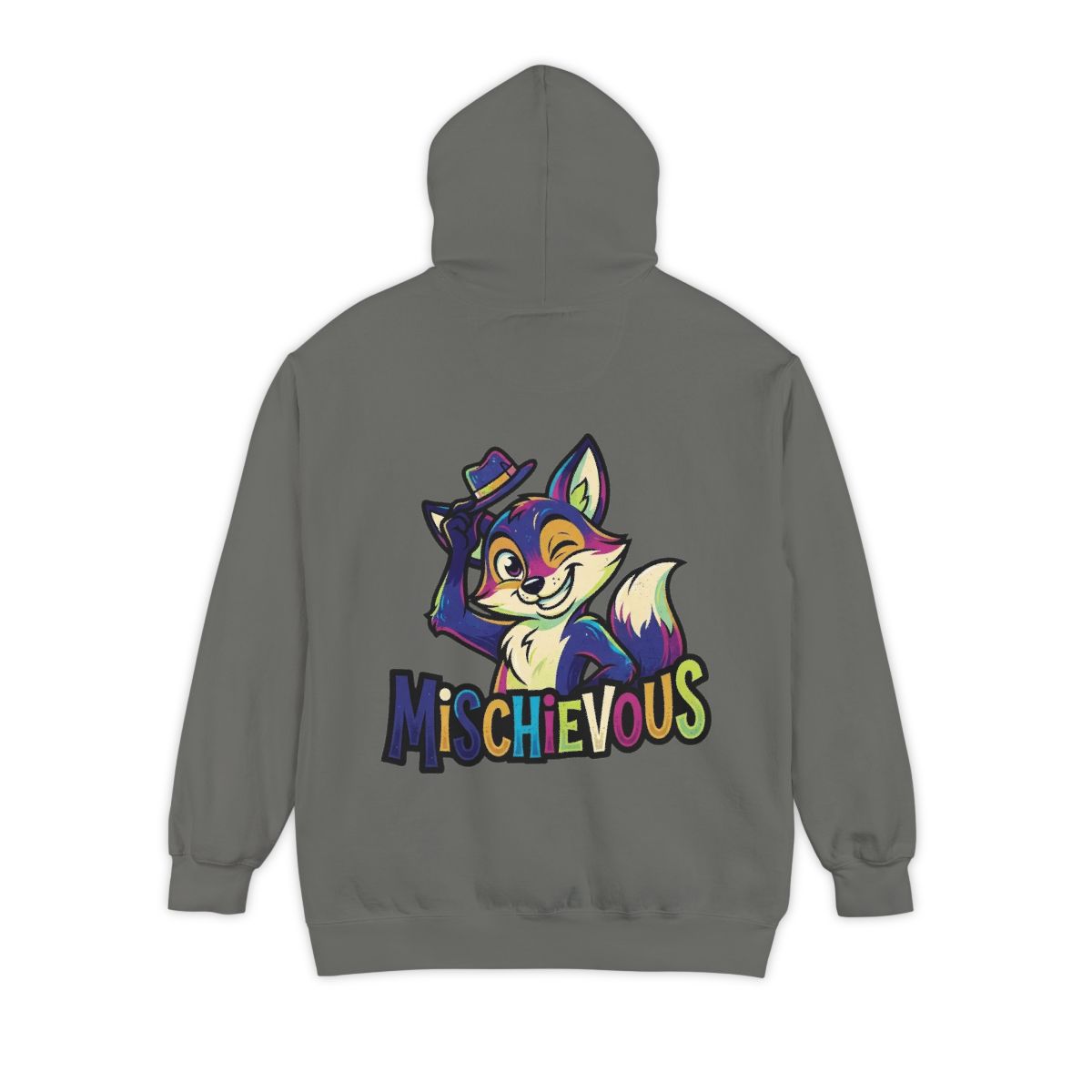 Color: Grey | Mischievous Garment-Dyed Hoodie