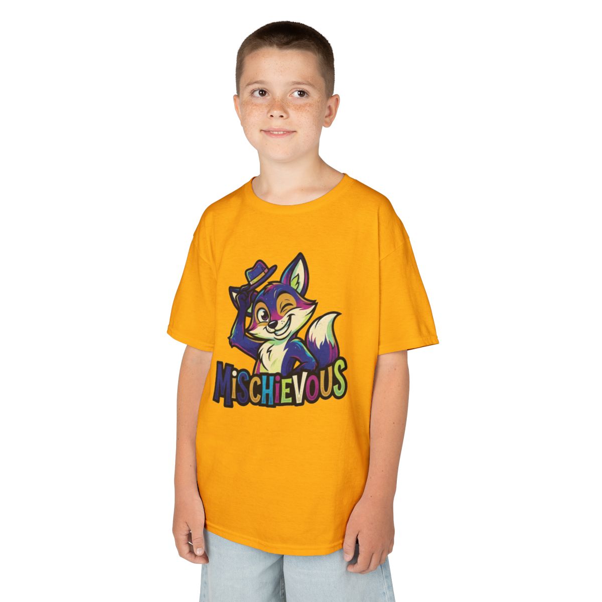 Color: Gold | Mischievous Kids Tee