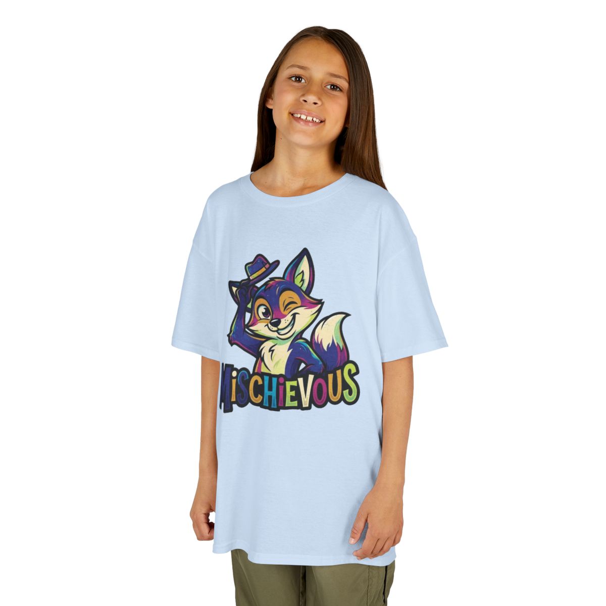 Color: Light Blue | Mischievous Kids Tee