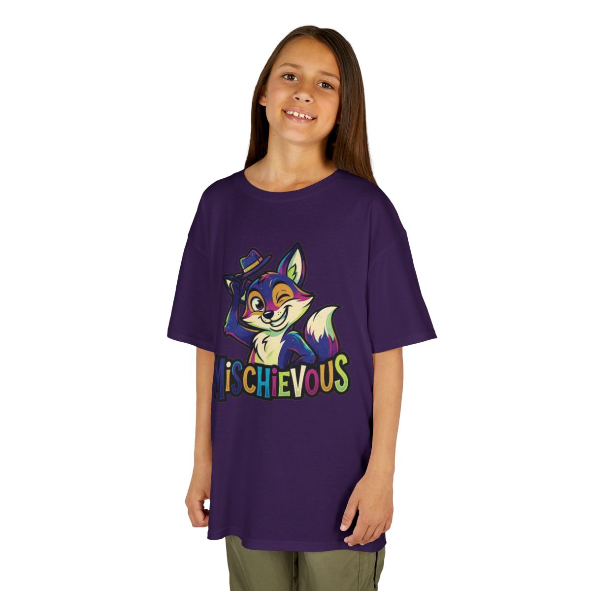Color: Purple | Mischievous Kids Tee