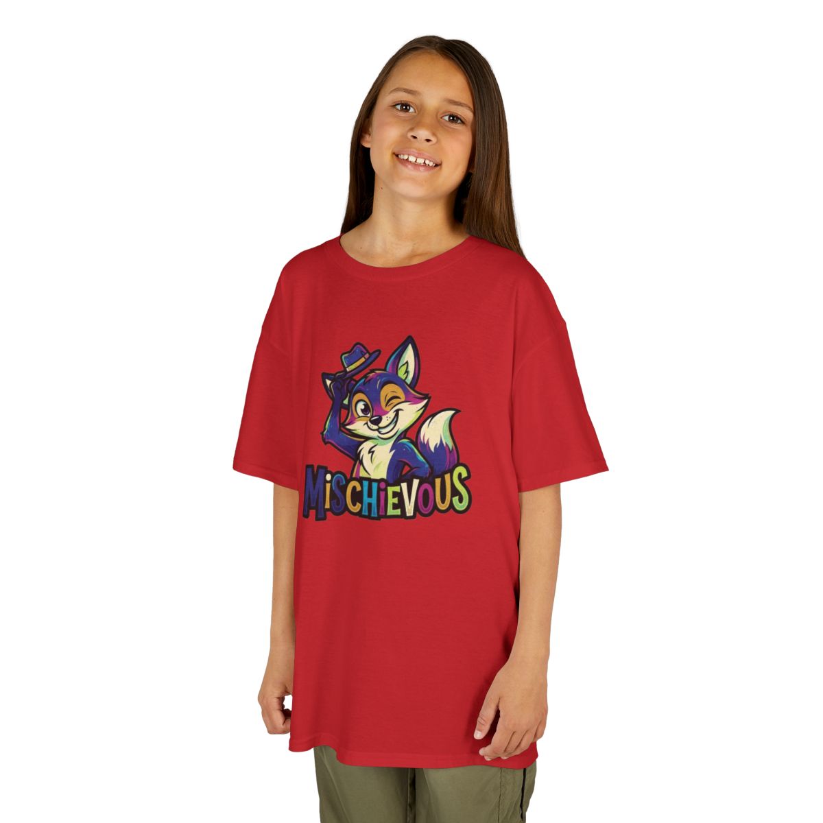 Color: Red | Mischievous Kids Tee