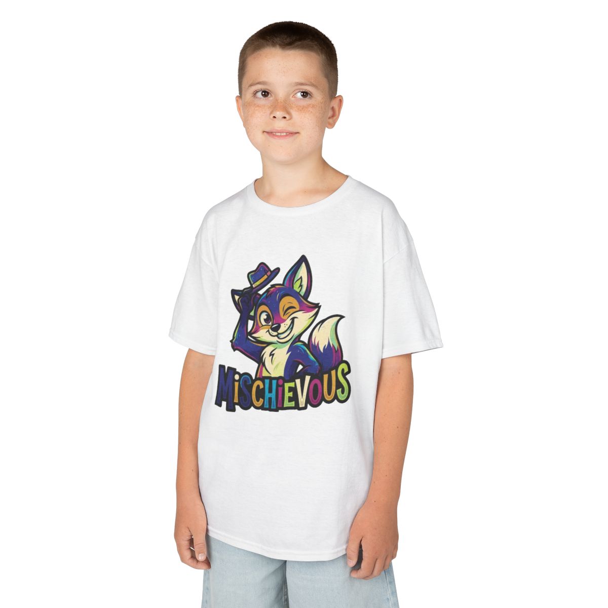 Color: White | Mischievous Kids Tee