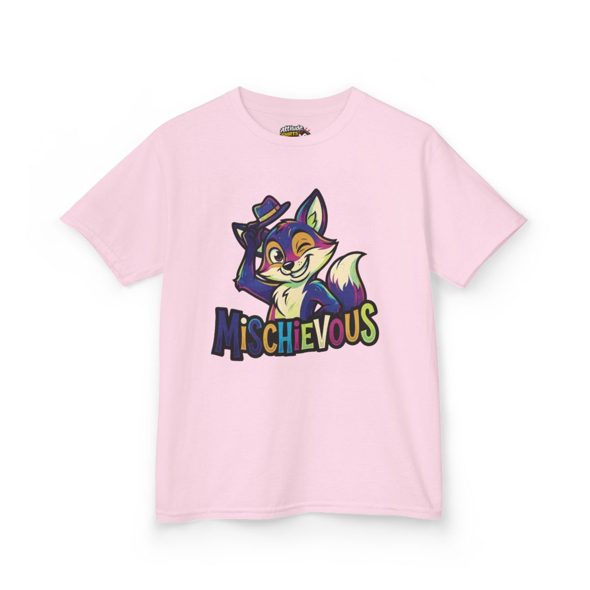 Color: Light Pink | Mischievous Kids Tee