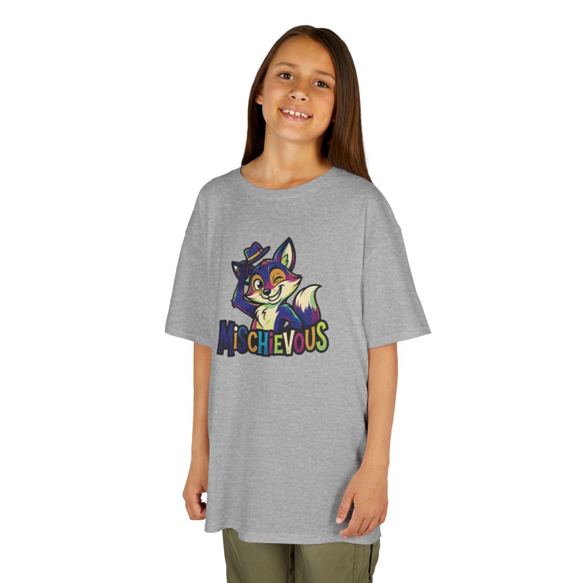 Color: Sport Grey | Mischievous Kids Tee