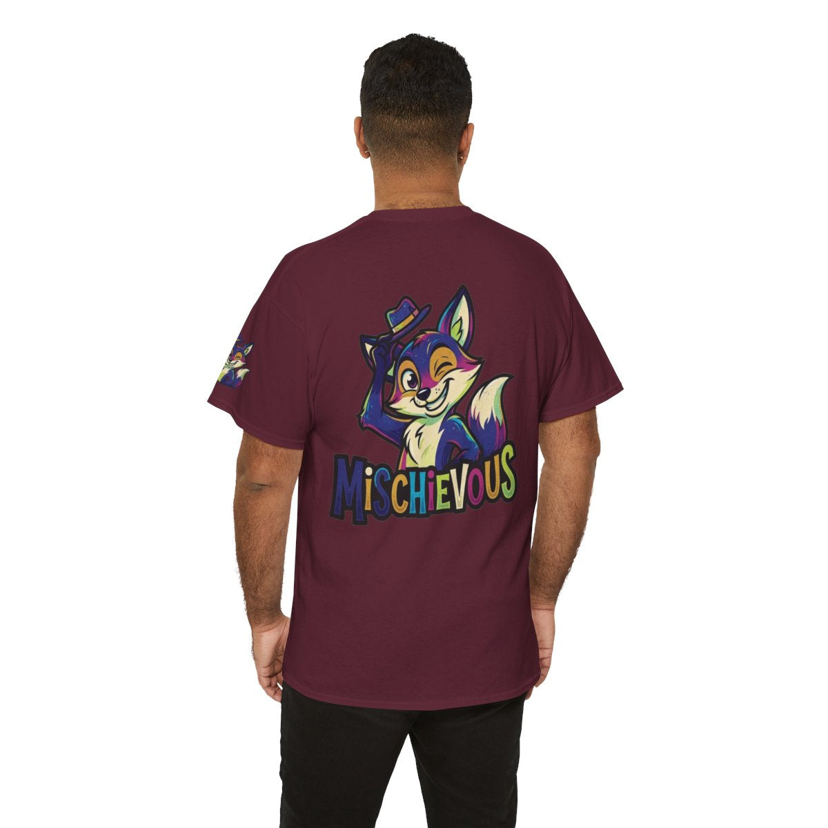 Color: Maroon | Mischievous Premium Graphic Tee