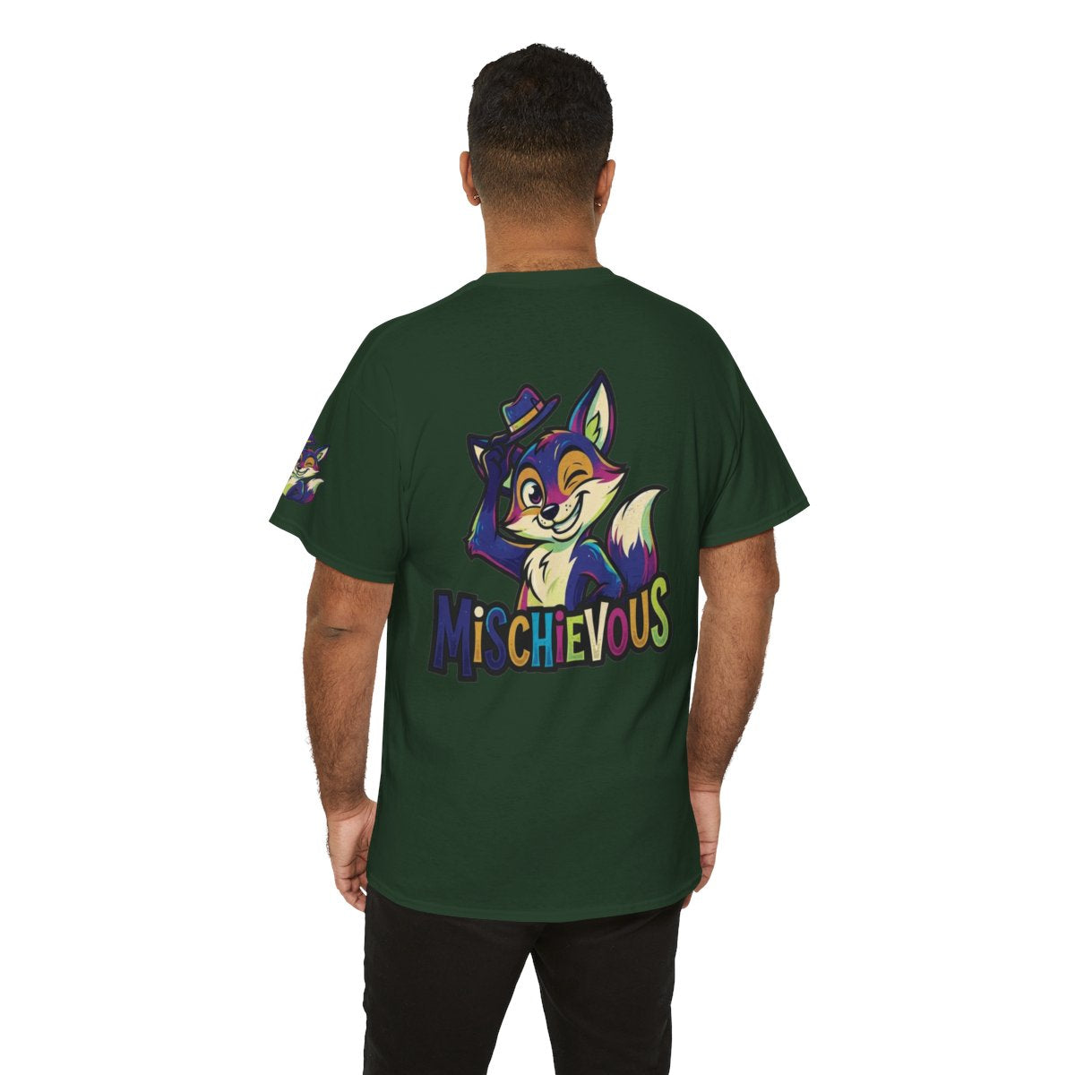 Color: Forest Green | Mischievous Premium Graphic Tee
