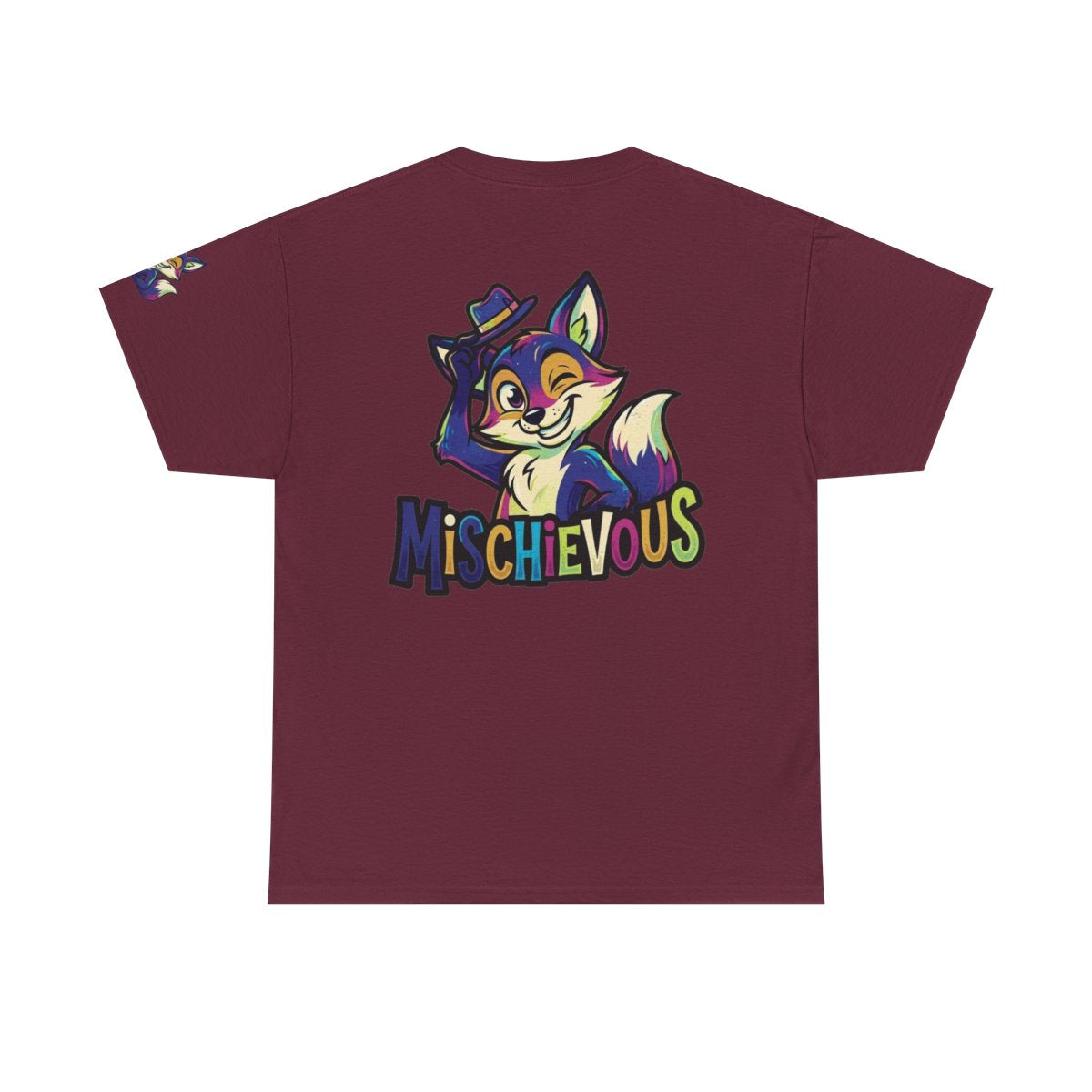 Color: Maroon | Mischievous Premium Graphic Tee