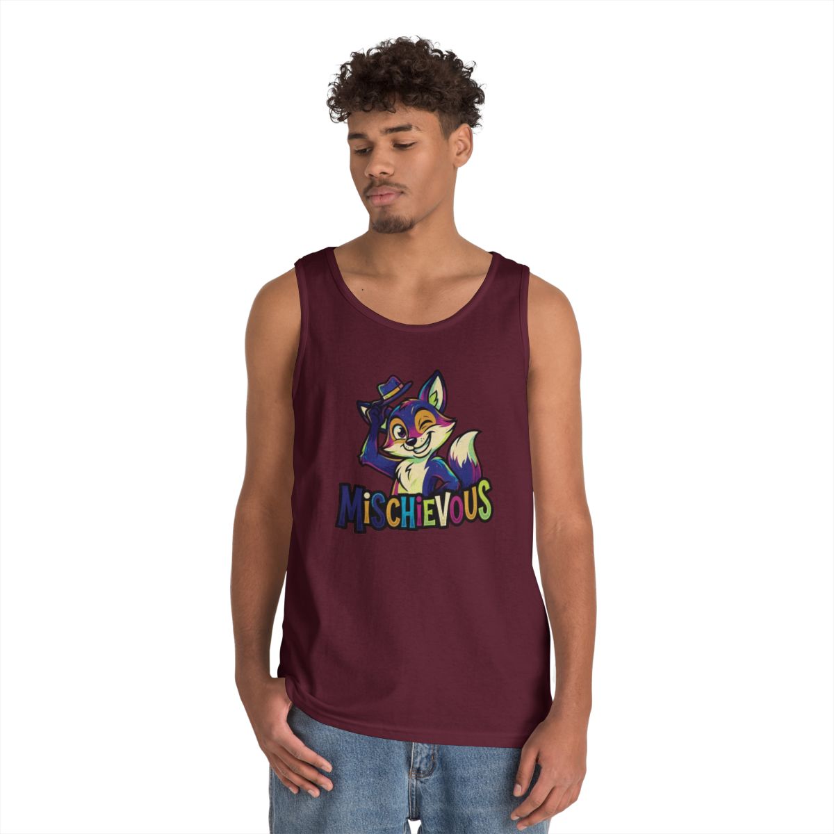 Color: Maroon | Mischievous Tank Top