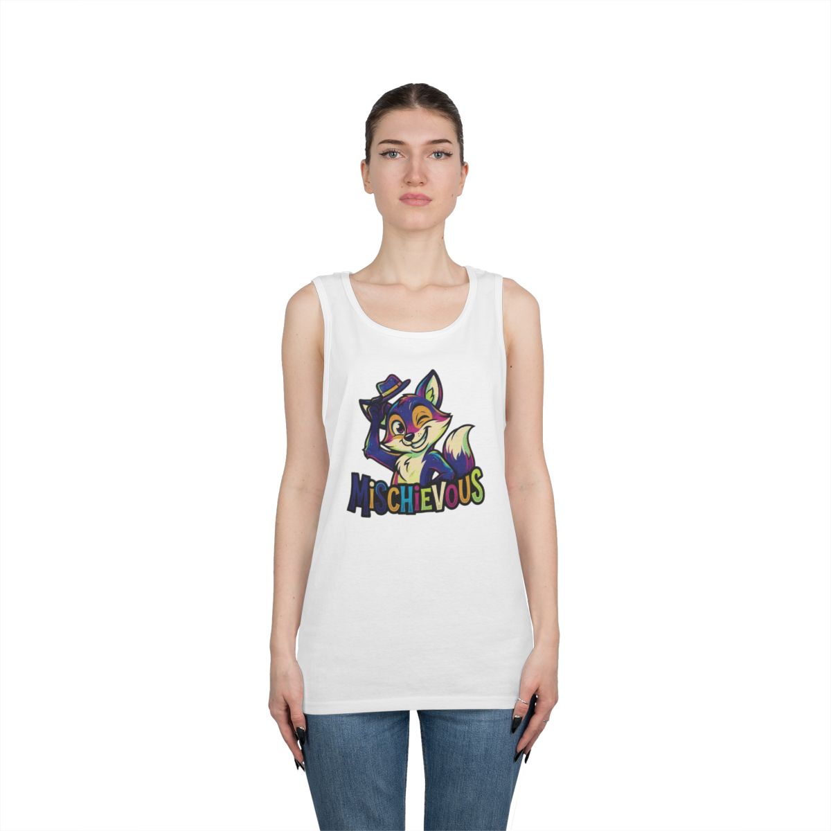 Color: White | Mischievous Tank Top