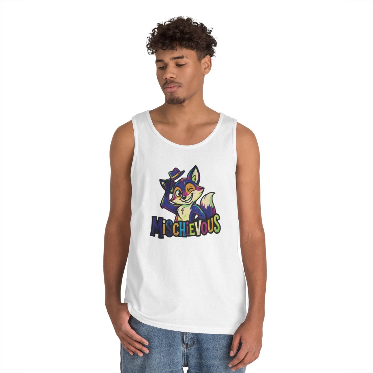 Color: White | Mischievous Tank Top