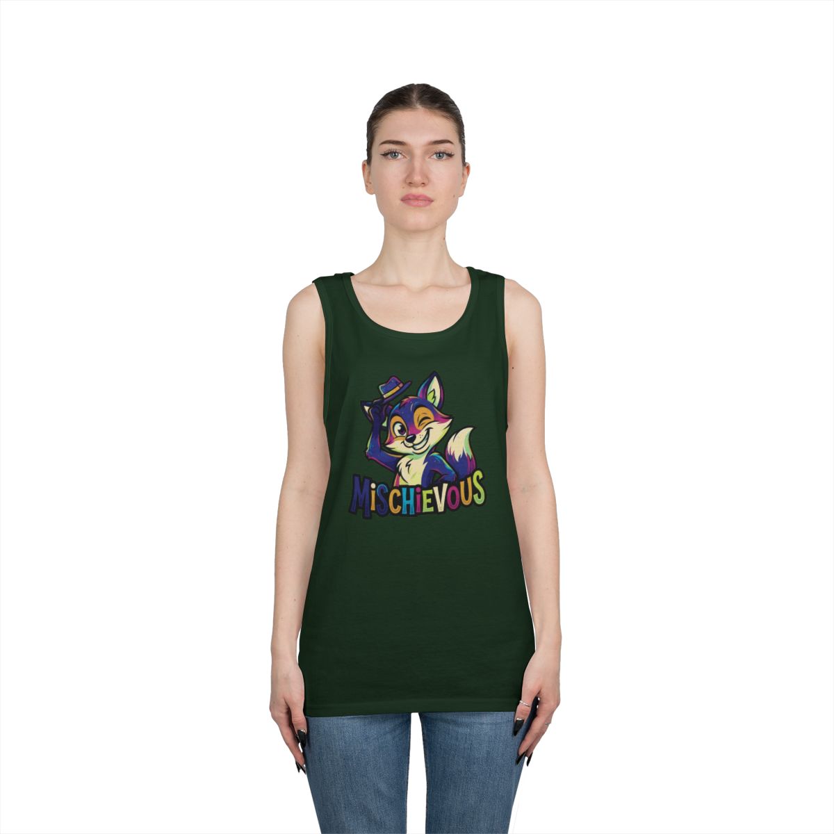 Color: Forest Green | Mischievous Tank Top