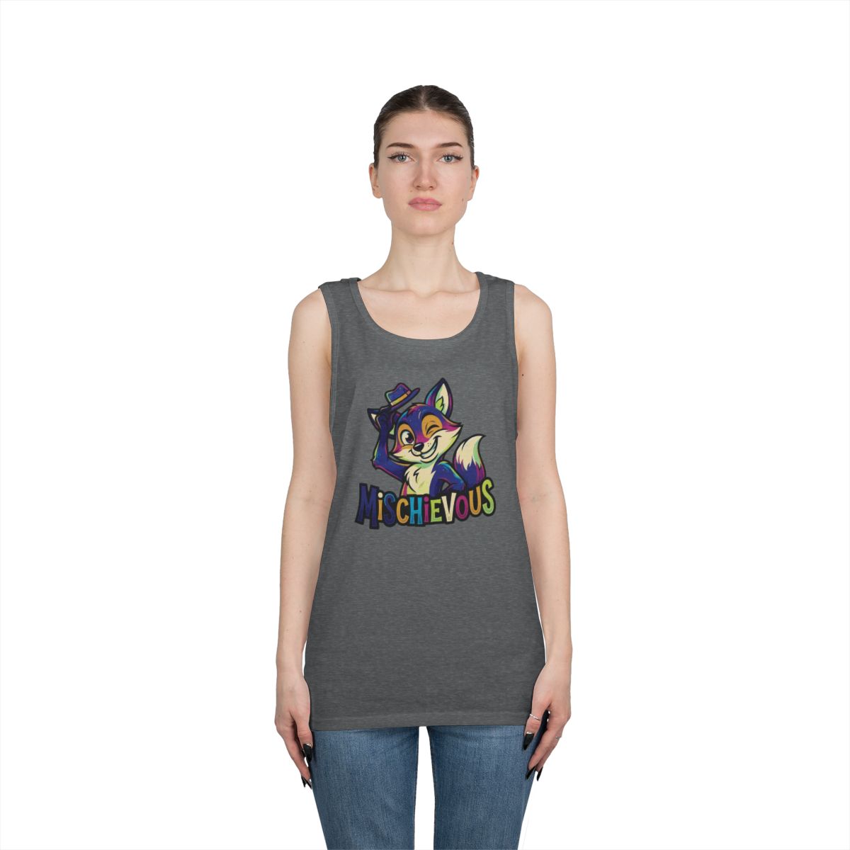 Color: Graphite Heather | Mischievous Tank Top