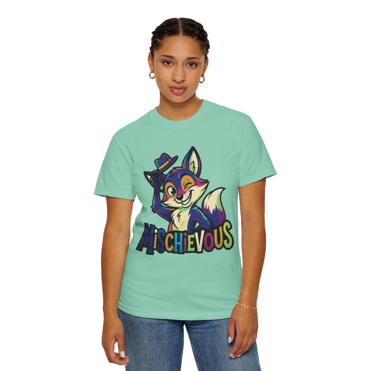 Color: Island Reef | Mischievous Unisex Garment-Dyed Tee