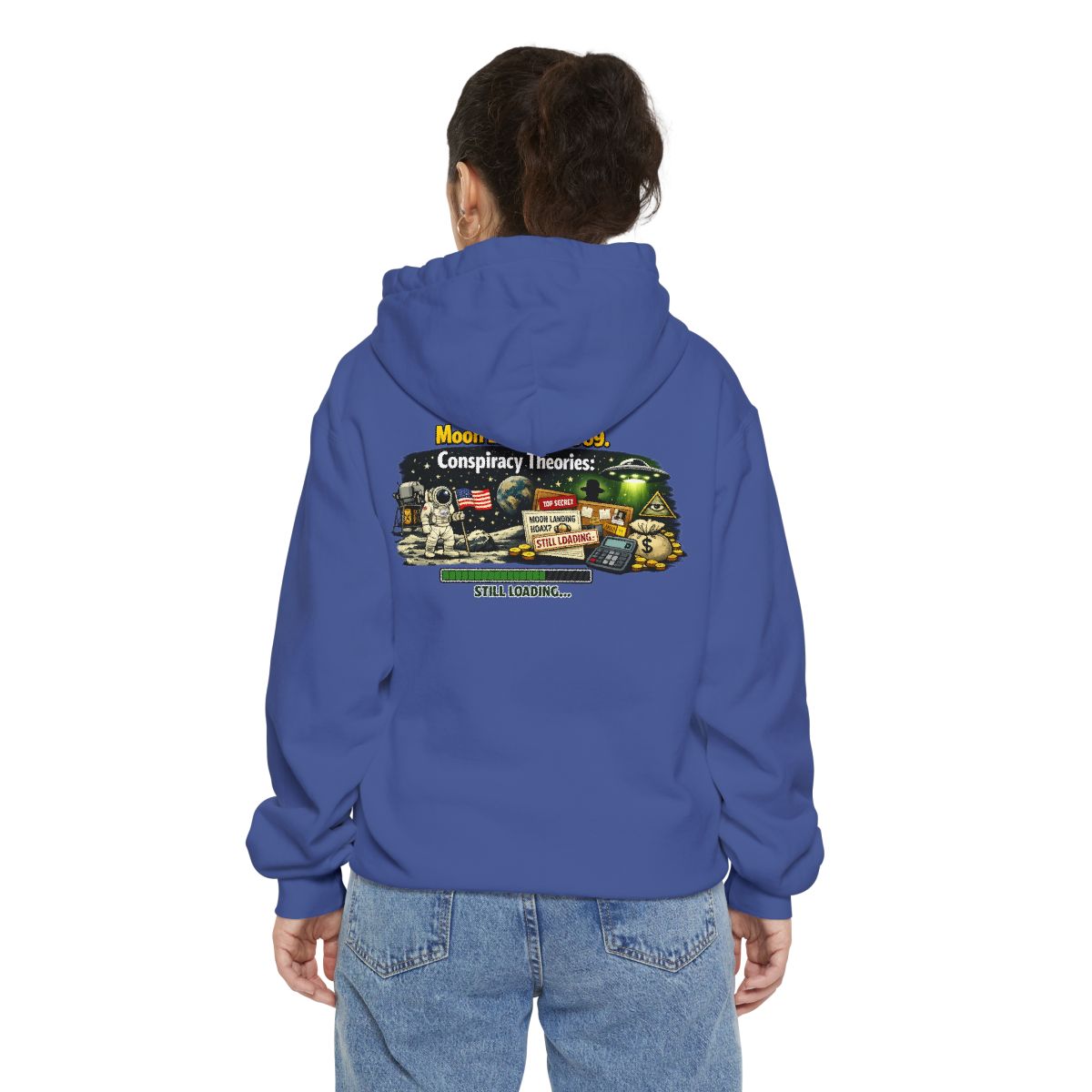 Color: Flo Blue | Moon Conspiracy Garment-Dyed Hoodie
