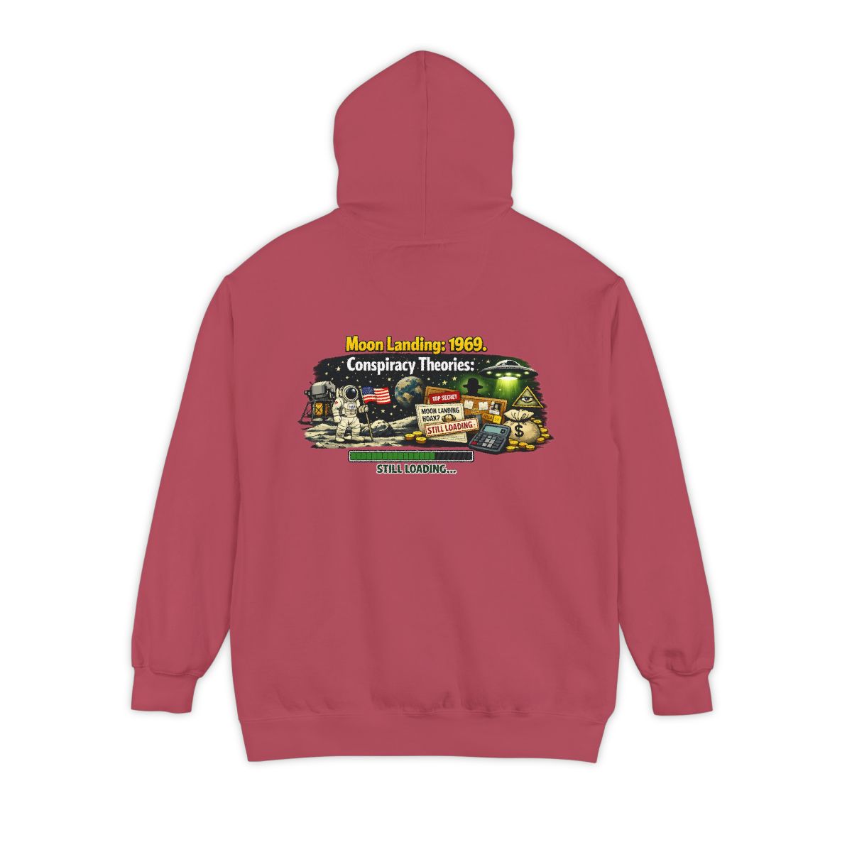 Color: Crimson | Moon Conspiracy Garment-Dyed Hoodie