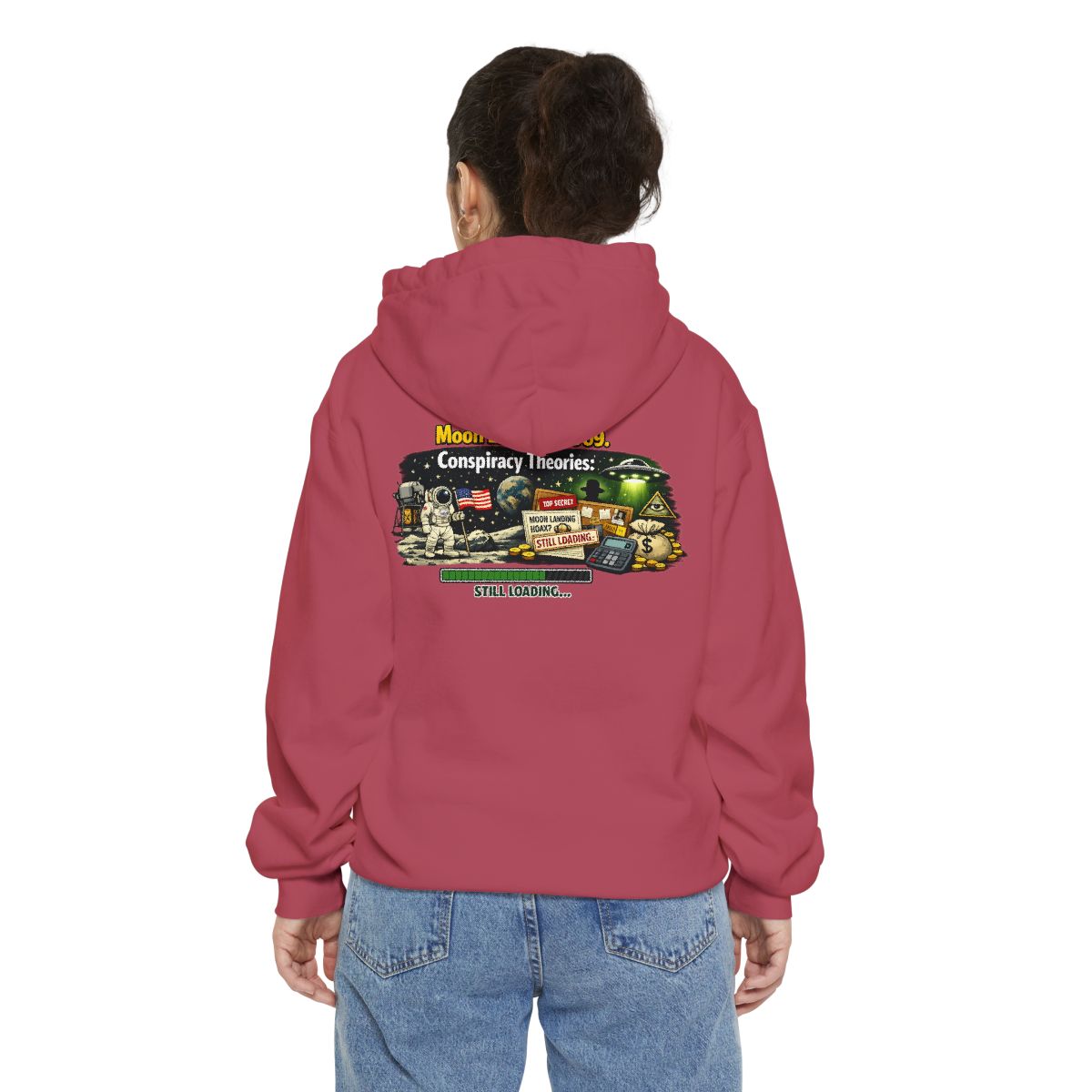 Color: Crimson | Moon Conspiracy Garment-Dyed Hoodie