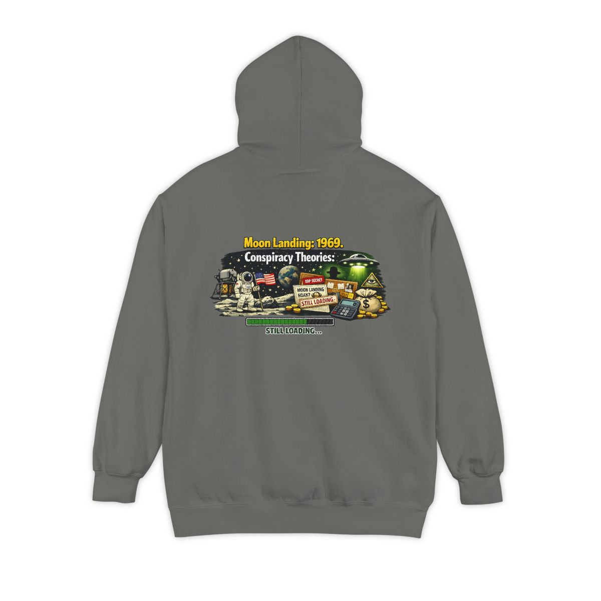 Color: Grey | Moon Conspiracy Garment-Dyed Hoodie