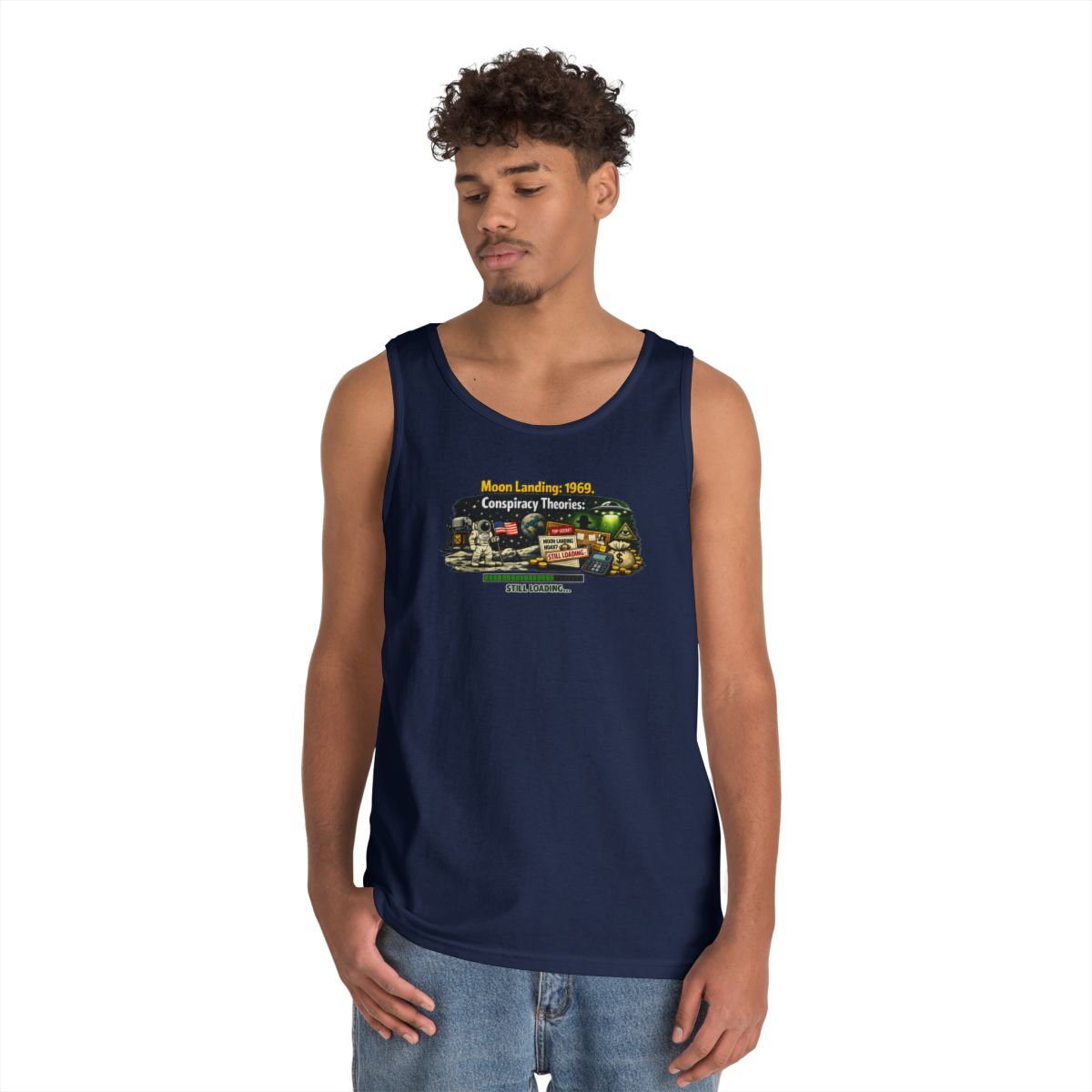 Color: Navy | Moon Conspiracy Tank Top