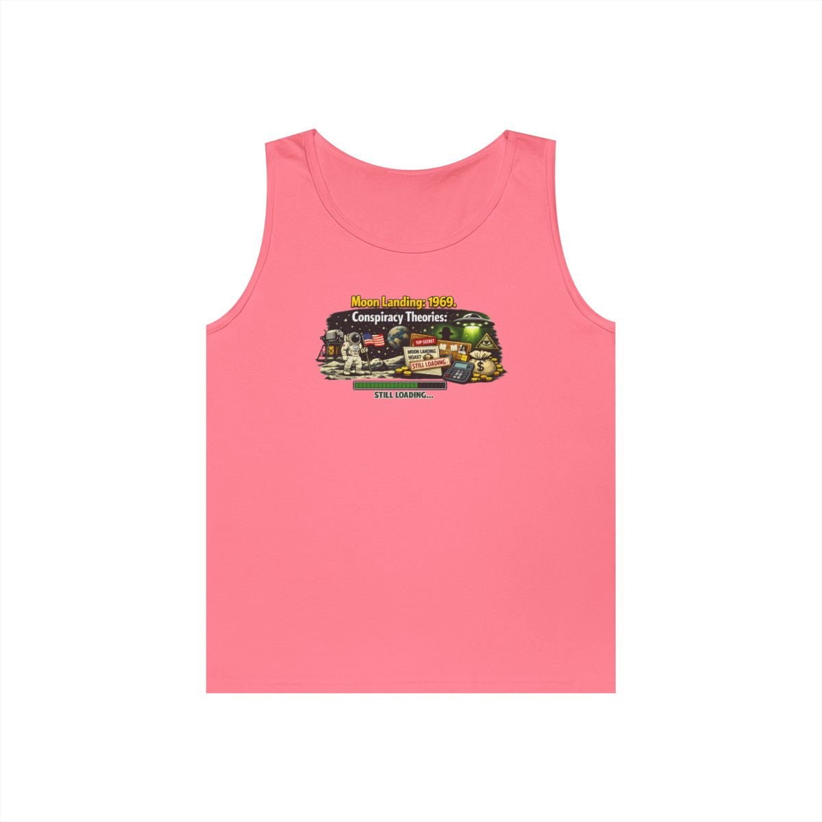 Color: Safety Pink | Moon Conspiracy Tank Top