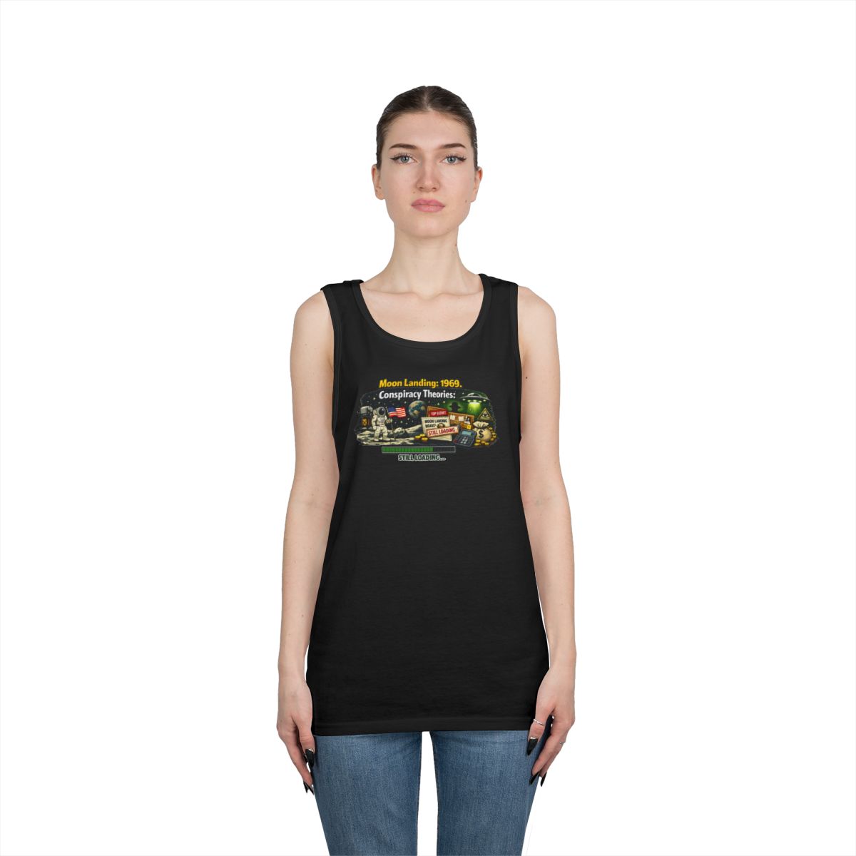 Color: Black | Moon Conspiracy Tank Top