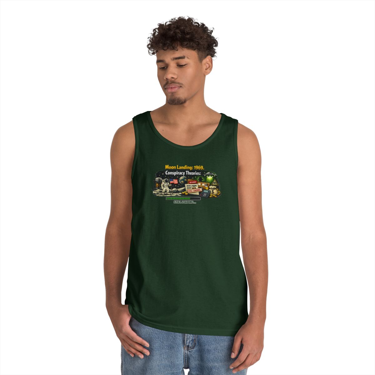Color: Forest Green | Moon Conspiracy Tank Top
