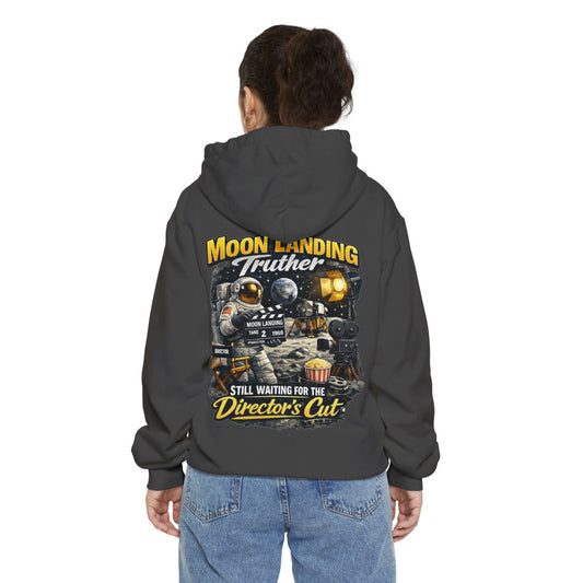 Color: Pepper | Moon Landing Truther Garment-Dyed Hoodie