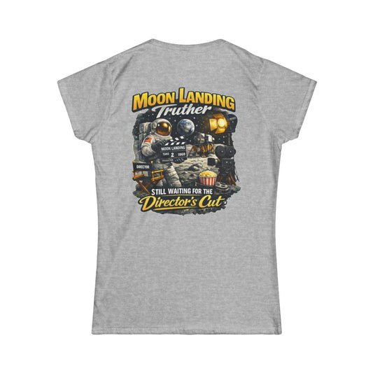 Color: Sport Grey | Moon Landing Truther Women's Tee