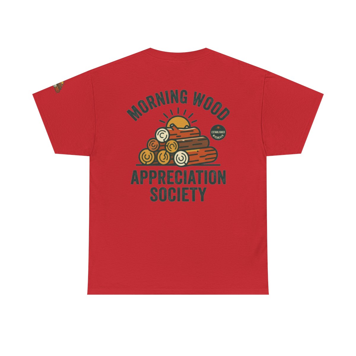 Color: Red | Morning Wood Appreciation Society Premium Graphic Tee