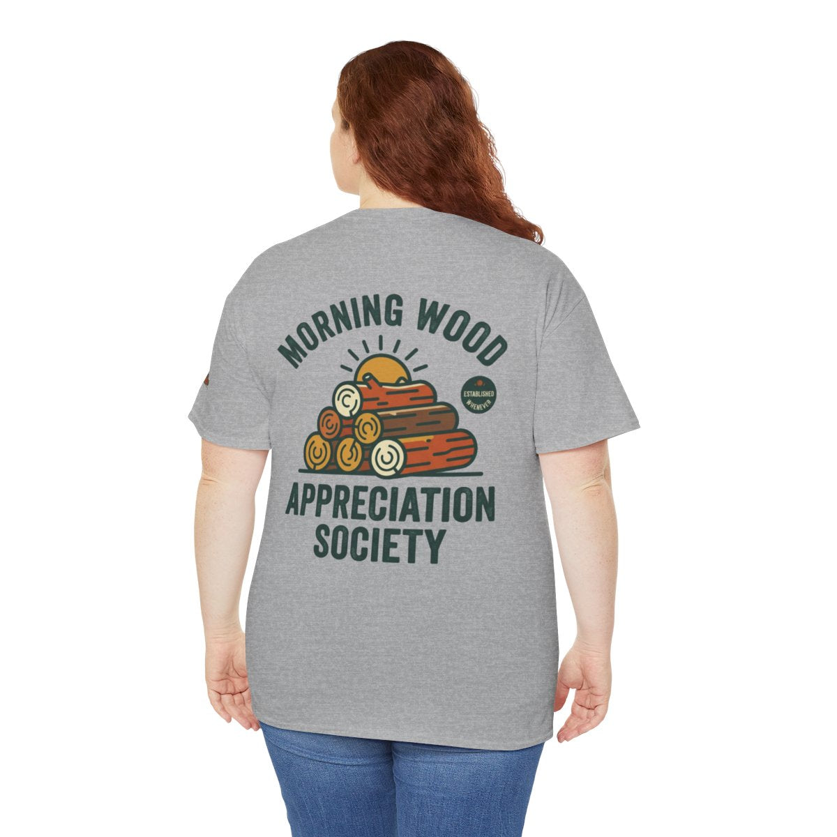 Color: Sport Grey | Morning Wood Appreciation Society Premium Graphic Tee