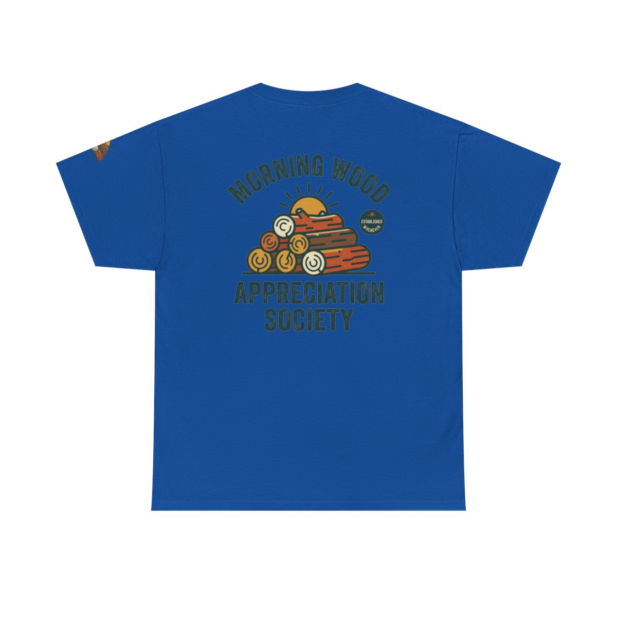 Color: Royal | Morning Wood Appreciation Society Premium Graphic Tee