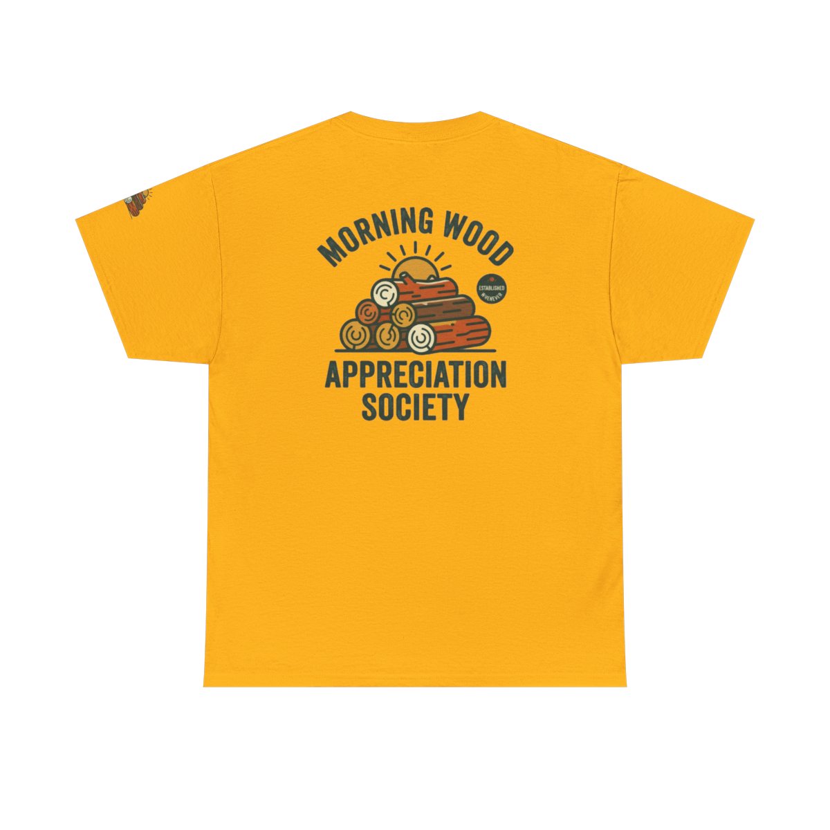 Color: Gold | Morning Wood Appreciation Society Premium Graphic Tee