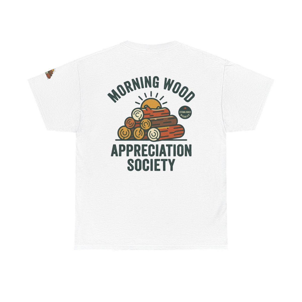Color: White | Morning Wood Appreciation Society Premium Graphic Tee