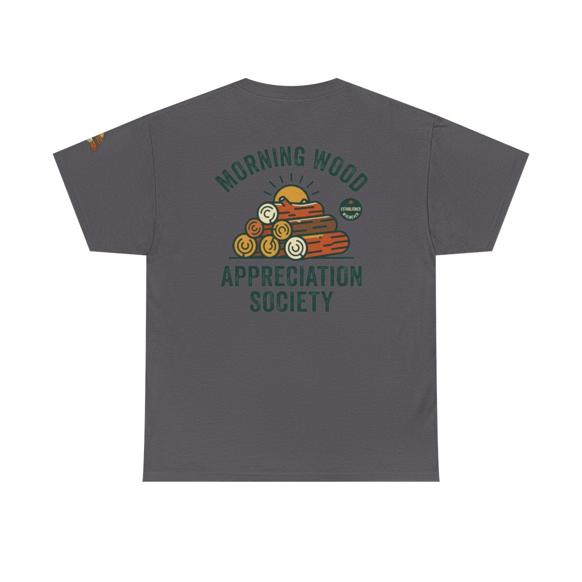 Color: Charcoal | Morning Wood Appreciation Society Premium Graphic Tee