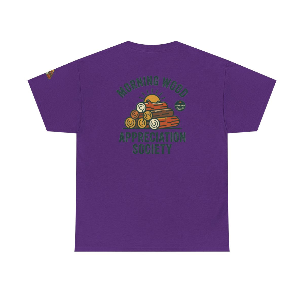 Color: Purple | Morning Wood Appreciation Society Premium Graphic Tee