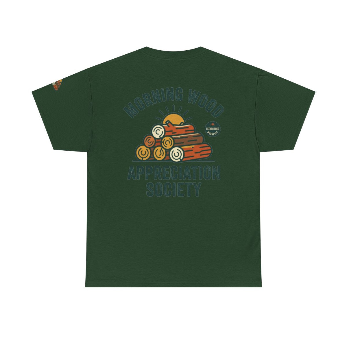 Color: Forest Green | Morning Wood Appreciation Society Premium Graphic Tee